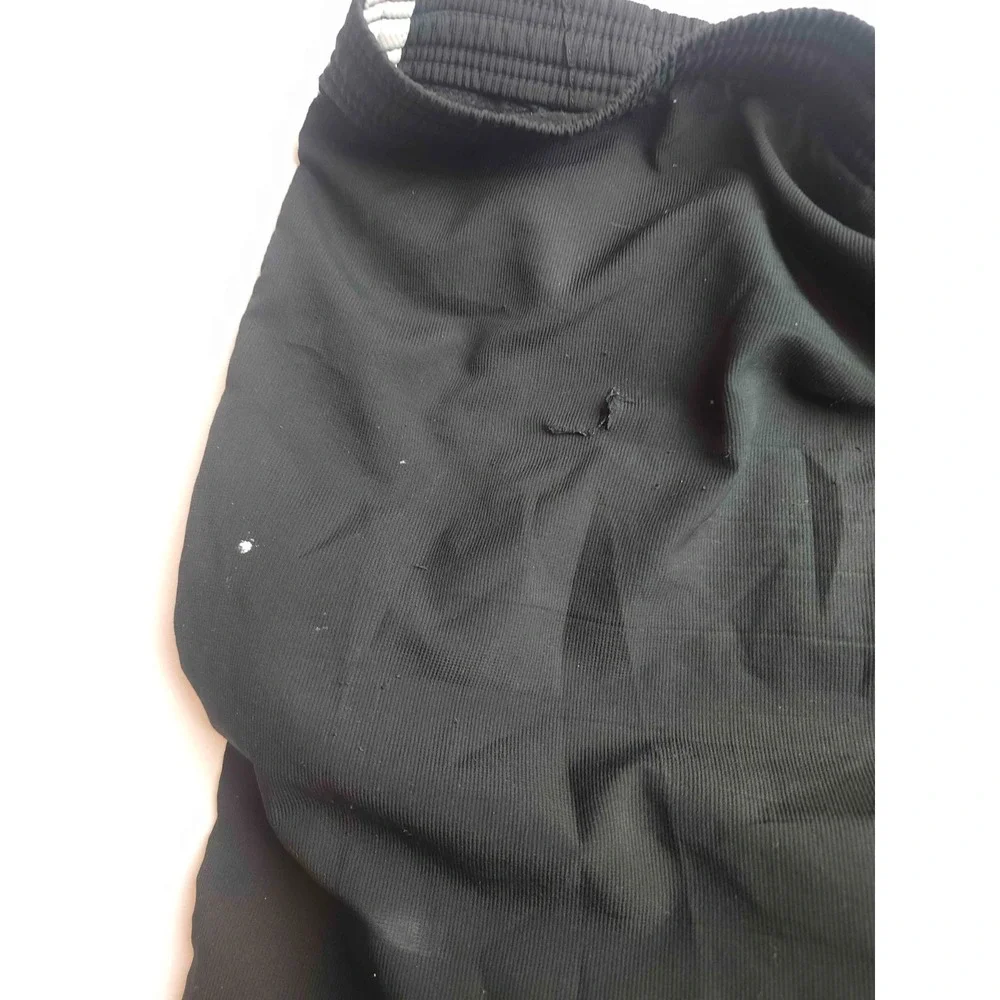 Vintage 90s Y2K Nike Dri Fit Track Pants Mens L Black Striped Sporty Activewear